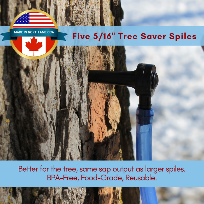 Kid's Maple Tree Tapping Kit Kid's Maple Tree Tapping Kit | Five Taps & Tubes, Children's Book with Adult How-To, Filters
