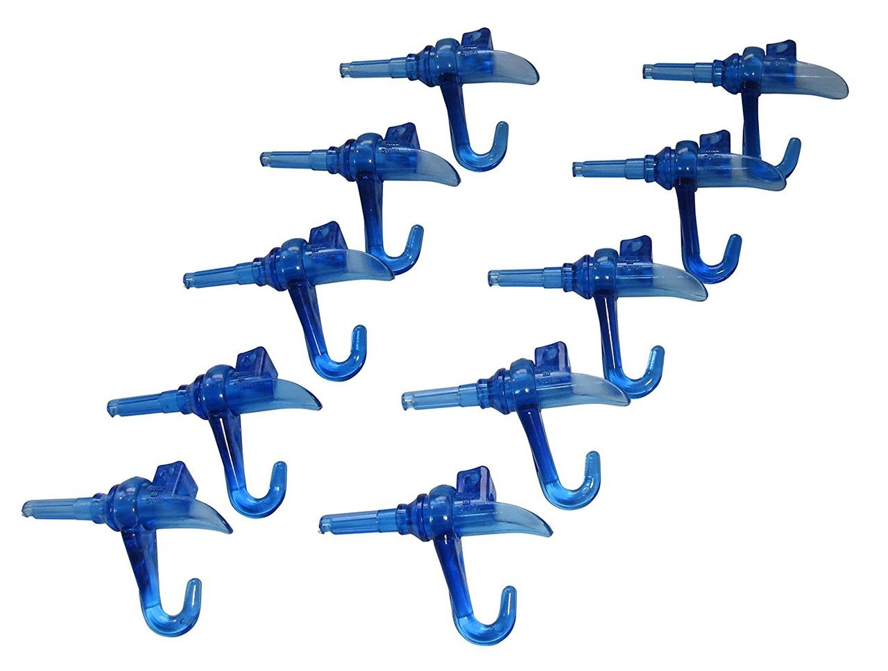 Maple Tree Tapping - Blue 5/16" - " Tree Saver " Spiles with Hooks Kit - 5/16 Inch Food Grade Reusable Taps - Set of 10